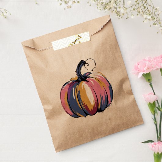 Grappige Leopard Pompoen Halloween Herfst Bedankzakje (Gezegeld)