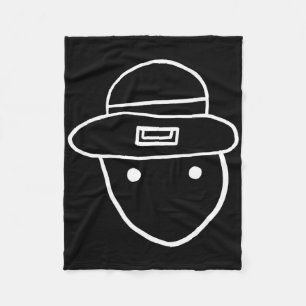 Grappige Leprechaun Amateur Schets Meme Iers St Pa Fleece Deken