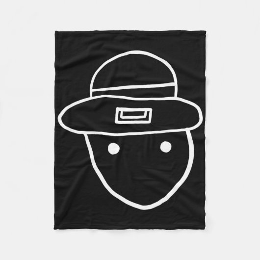 Grappige Leprechaun Amateur Schets Meme Iers St Pa Fleece Deken (Voorkant)