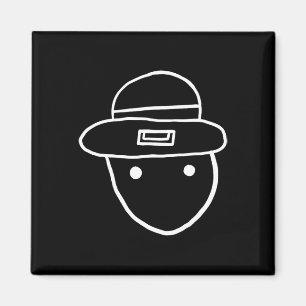Grappige Leprechaun Amateur Schets Meme Iers St Pa Magneet