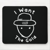 Grappige Leprechaun Amateur Schets Meme St Patrick Muismat (Voorkant)