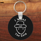 Grappige Leprechaun Amateur Schets Meme St Patrick Sleutelhanger (Voorkant)