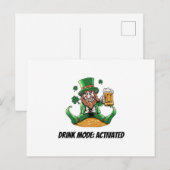 Grappige Leprechaun Briefkaart (Voorkant / Achterkant)