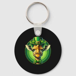 Grappige Leprechaun Giraffe St. Patrick's Dag Kind Sleutelhanger