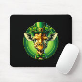 Grappige Leprechaun Giraffe St Patricks Dag Kinder Muismat (Met muis)