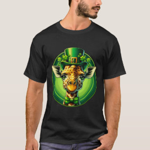 Grappige Leprechaun Giraffe St Patricks Day Kinder T-shirt