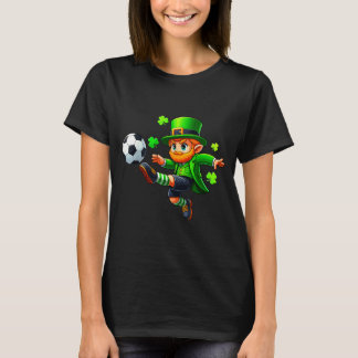 Grappige Leprechaun Ierse Voetbal St. Patrick's Ma T-shirt