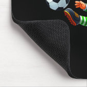 Grappige Leprechaun Ierse Voetbal St Patricks Mann Muismat (Hoek)