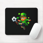 Grappige Leprechaun Ierse Voetbal St Patricks Mann Muismat (Met muis)