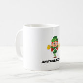 Grappige Leprechaun Koffiemok (Voorkant links)