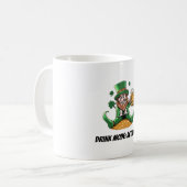 Grappige Leprechaun Koffiemok (Voorkant links)