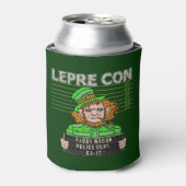 Grappige Leprechaun Leprecon Mugshot St Patrick's  Blikjeskoeler (Blikje Voorkant)