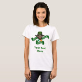 Grappige Leprechaun St Patrick's dag T-shirt (Voorkant volledig)