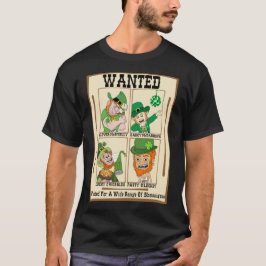 Grappige Leprechaun wilde Poster T-shirt