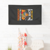 Grappige leraar 4e klas Halloween spook Spandoek (Insitu)