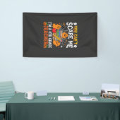 Grappige leraar 4e klas Halloween spook Spandoek (Beurs)