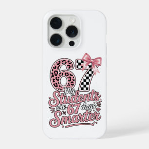 Grappige leraar 67 dagen slimmere studenten klaslo iPhone 15 pro case