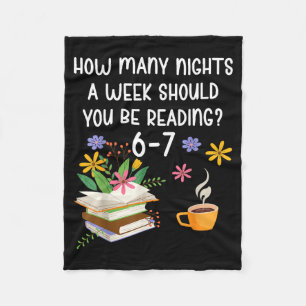 Grappige leraar 67 Zes Zeven Meme Lezen 6-7 Boek L Fleece Deken