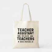 Grappige leraar assistent grap tote bag (Achterkant)