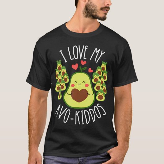 Grappige Leraar Avocado Valentijnsdag Schattige Re T-shirt (Voorkant)