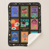 Grappige leraar citaten Beste cadeau ooit Naam toe Sherpa Deken (Voorkant)