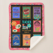 Grappige leraar citaten Beste cadeau ooit Naam toe Sherpa Deken (Voorkant)