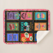 Grappige leraar citaten Beste cadeau ooit Naam toe Sherpa Deken (Voorkant (horizontaal))