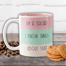 Grappige leraar colorblock gepersonaliseerd