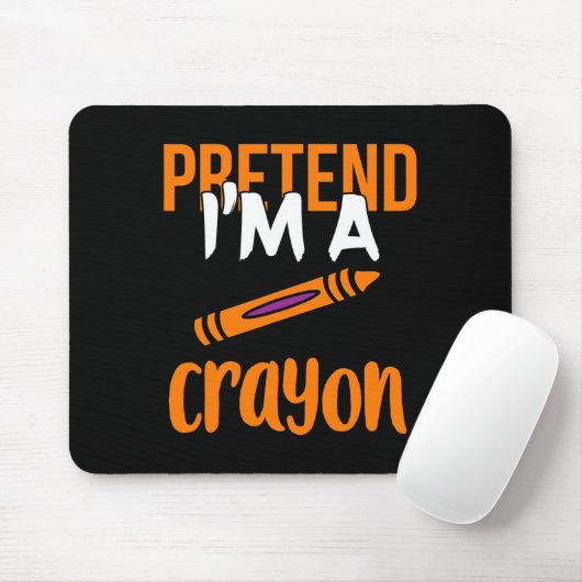 Grappige leraar doen alsof ik een Crayon Halloween Muismat (Met muis)