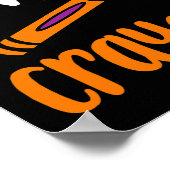 Grappige leraar doen alsof ik een Crayon Halloween Poster (Hoek)