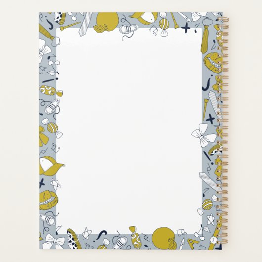 Grappige leraar en Kind terug naar school Planner (Achterkant)