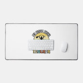 Grappige leraar gebroken bezem Halloween vintage s Bureaumat (Keyboard & Muis)