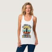 Grappige leraar gebroken bezem Halloween vintage s Tanktop (Volledige Voorkant)