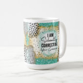 Grappige leraar grammatica Mok, Koffiemok (Voorkant rechts)