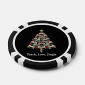 Grappige Leraar Kerstmis | Leer Liefde Jingle Boek Poker Chips (Enkel)