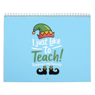 Grappige Leraar Kerstmis Lesgeven is Mijn Favoriet Kalender