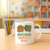 Grappige leraar klaslokaal offer cup; School Koffiemok