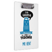 Grappige Leraar Klemborden - Blauwe Rasp Dankbaar (Rechts)