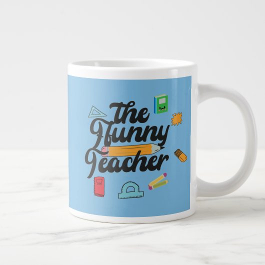 Grappige leraar Mok - aangepaste naam (Rechts)