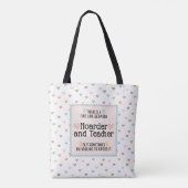 Grappige leraar School Supply Hoarder Tote Bag (Achterkant)