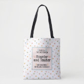 Grappige Leraar Schoolbenodigdheden Hamsteraar Tote Bag (Voorkant)