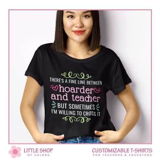 Grappige leraar schoolbenodigdheden hamsteraar ver t-shirt