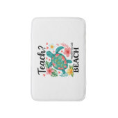 Grappige leraar strand zomer schildpad badmat (Voorkant Verticaal)