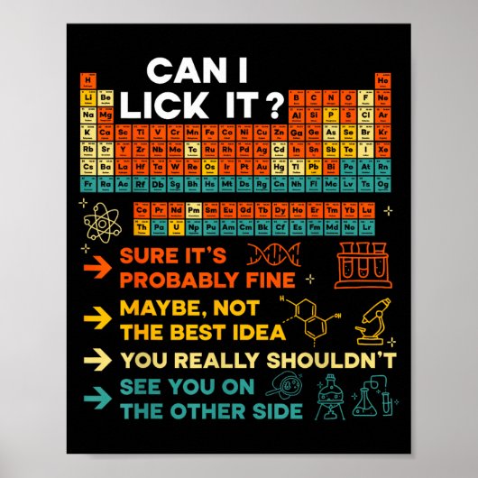 Grappige leraar student wetenschap Mag ik het opli Poster (Voorkant)