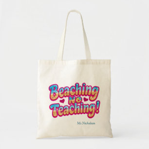 Grappige leraar tote bag leraar zomer cadeau totet