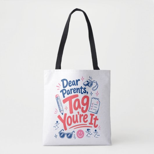 Grappige leraar zomer citaat tote bag (Voorkant)
