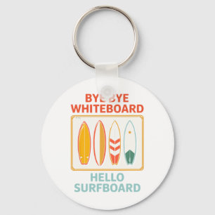 Grappige Leraar Zomer Surfen Surfer Vakantie Vrije Sleutelhanger
