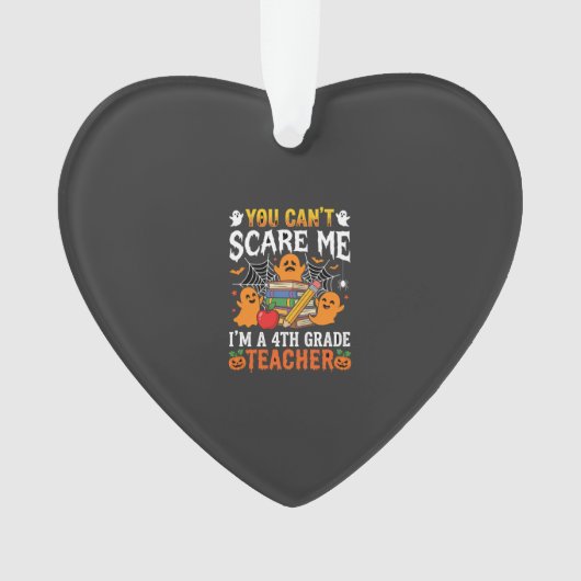 Grappige leraren Halloween geest 4de klas Ornament (voorkant)