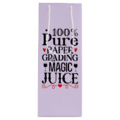 Grappige leraren magische sortering sap wijn cadeautas (Voorkant)