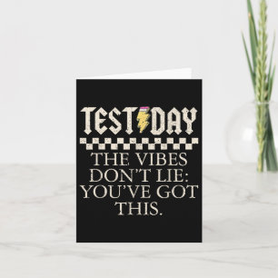 Grappige leraren op de testdag De vibes liegen nie Kaart